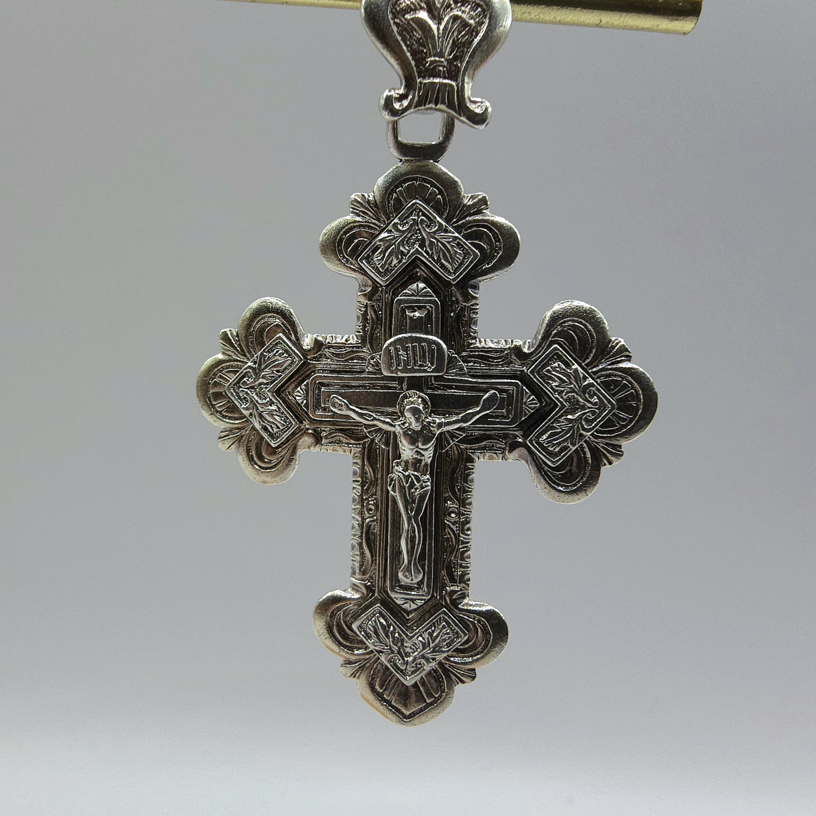 Сребърен кръст 925 с разпятие – 10,92 гр. - Image 3