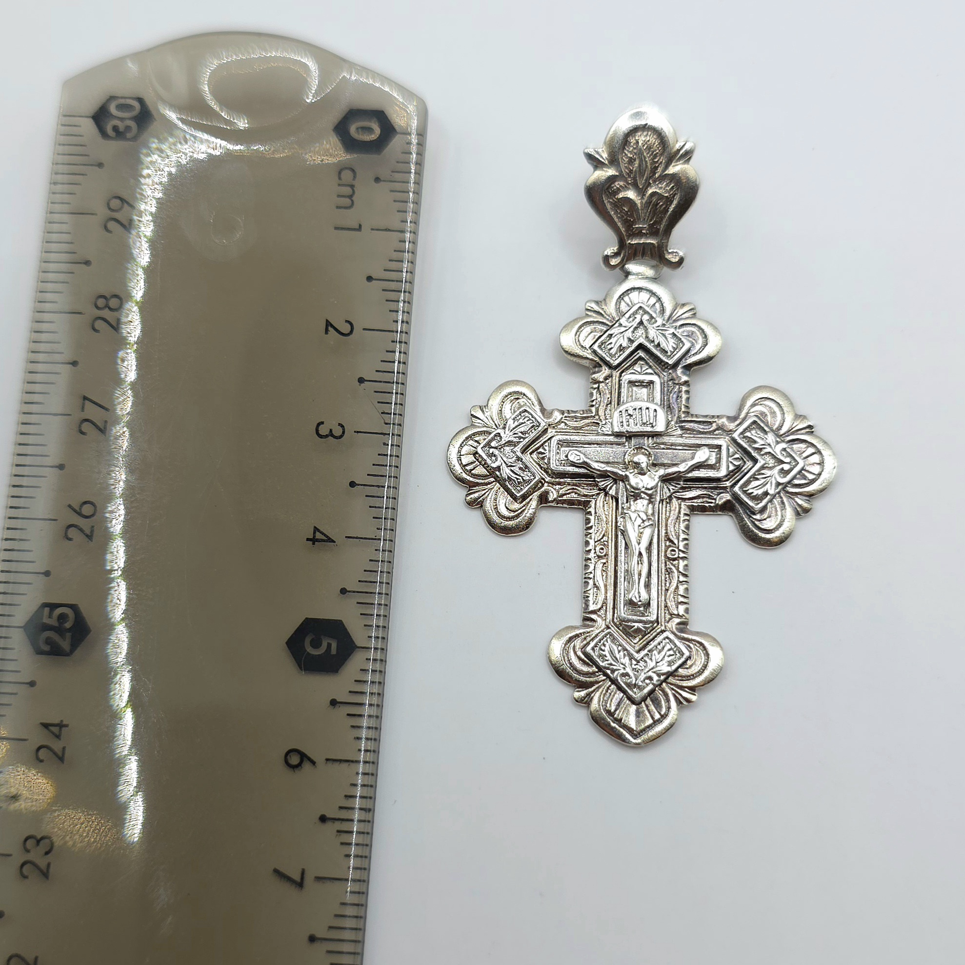 Сребърен кръст 925 с разпятие – 10,92 гр. - Image 6