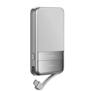 Преносима батерия EcoFlow RAPID Magnetic Power Bank 5000 mAh в сив цвят