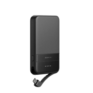 Преносима батерия EcoFlow RAPID Magnetic Power Bank 5000 mAh в черен цвят
